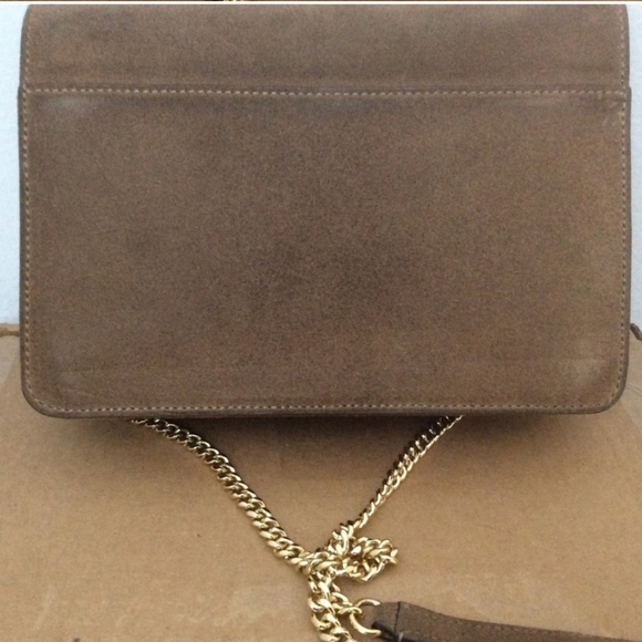 Banana Republic tan suede leather purse - Picture 2 of 4